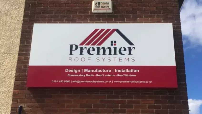 Premier Roof Systems - New Factory Sign