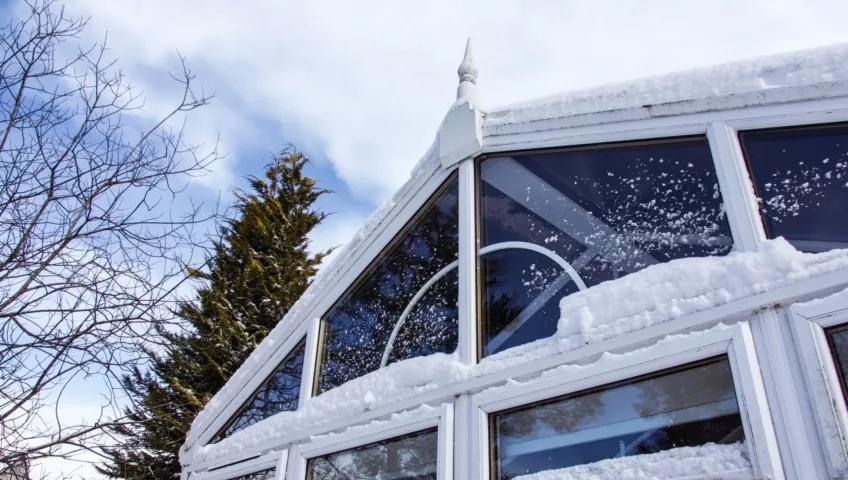 White uPVC Conservatory - Winter